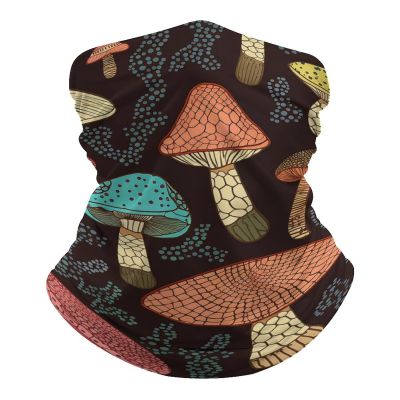 QMNRTK Mushroom Balaclava UV Protection Face Mask Breathable Neck Gaiter Ski Mask for Men Women Headwear Bandana Elastic Face Scarf
