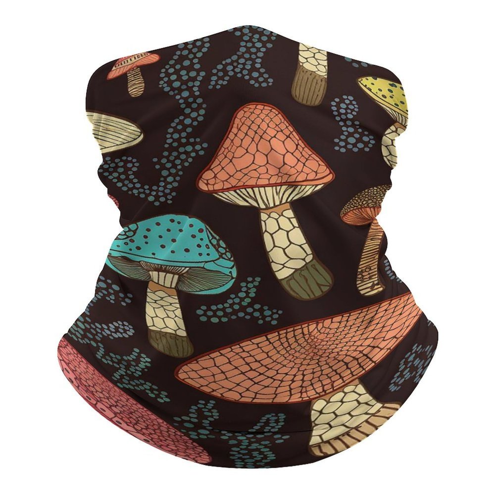 QMNRTK Mushroom Balaclava UV Protection Face Mask Breathable Neck Gaiter Ski Mask for Men Women Headwear Bandana Elastic Face Scarf