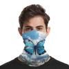 QMNRTK Blue Butterfly And Clouds Balaclava UV Protection Face Mask Breathable Neck Gaiter Ski Mask for Men Women Headwear Bandana Elastic Face Scarf view 4