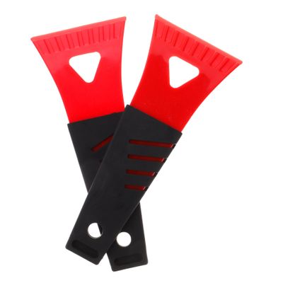 Unomor 2pcs Compact Ice Scraper Mini Windshield Scraper for Car and Home Use Efficiently Removes Ice Snow and Grease Lightweight and Portable Design Vibrant Colors
