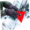 Unomor 2pcs Compact Ice Scraper Mini Windshield Scraper for Car and Home Use Efficiently Removes Ice Snow and Grease Lightweight and Portable Design Vibrant Colors view 4
