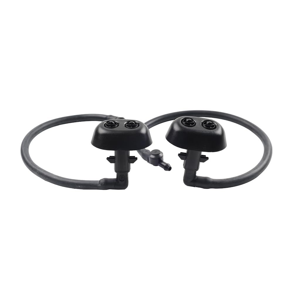 SIKUAI Windshield Wiper Nozzles Headlight Washer Nozzle 1 Pair For Discovery 4 2010-13 ABS+Rubber Left& Right