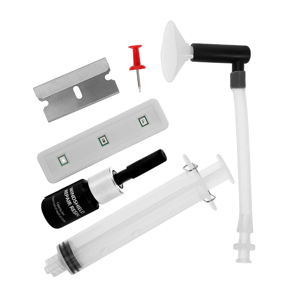 Unomor Complete Windshield Repair Kit Windshield Crack Repair Kit for Chips Cracks for Car Windows