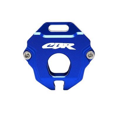 CNC Key Cover Compatible with CB650R CBR650R CB500X CB500F CBR1000RR CBR600RR Motorcycle Key Cover Case Shell CBR CB 650R 500X(Blue)