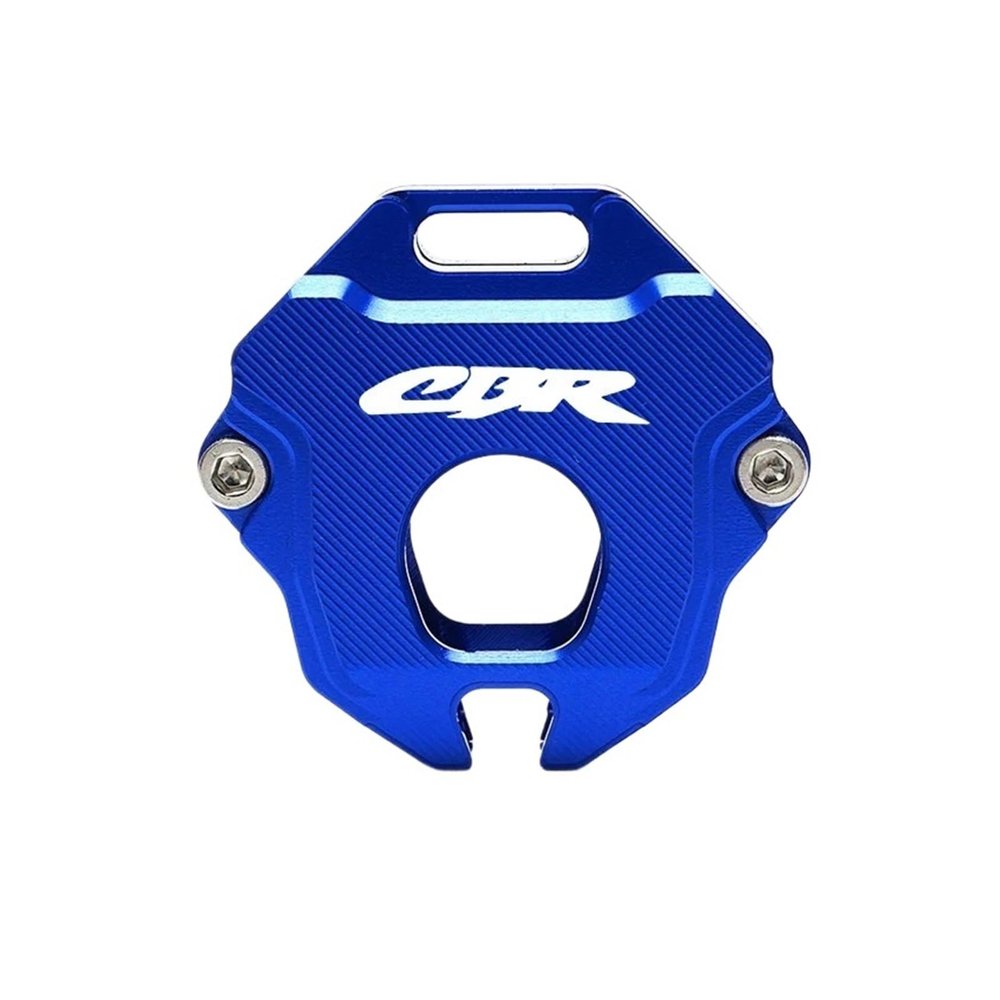 CNC Key Cover Compatible with CB650R CBR650R CB500X CB500F CBR1000RR CBR600RR Motorcycle Key Cover Case Shell CBR CB 650R 500X(Blue)