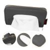 TOPPERFUN Car Tissue Box Visor Napkin Holder Car Seat Storage Tissue Dispenser for Vehicle view 3