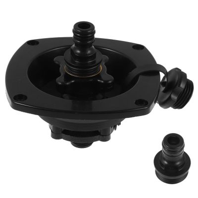 STOBAZA Water Inlet Flexible Hose Quick Connect Fitting Connector Faucet Motorhome Water Fill Inlet Water Fill Inlet Flange with Check Valve Water Hose Flange Accessory Black