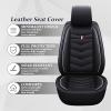SXXC Car Seat Cover 7 Seats for Mitsubishi Outlander 2003-2026, Waterproof Durable Compatible Airbag, Premium Leather Seat Protector(7 Seats Luxury,Black White) view 2