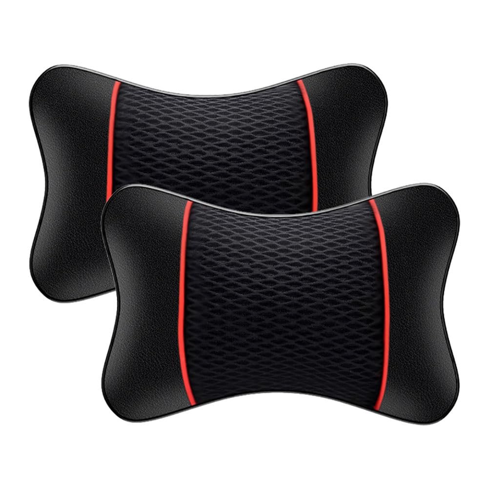 LHLUSA 2PCS Car Neck Pillow for Lexus Sedan is/ES/LS/GS/HS Sedan, Thickened Design Neck Mesh Breathable Non Stuffy Wear Resistant Car Headrest,Black