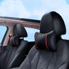 LHLUSA 2PCS Car Neck Pillow for Lexus Sedan is/ES/LS/GS/HS Sedan, Thickened Design Neck Mesh Breathable Non Stuffy Wear Resistant Car Headrest,Black view 2