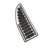 Car Dead Pedal Foot Rest Pedal Cover Compatible For Ford Focus 2 3 4 MK2 MK3 MK4 Fiesta Mondeo Fusion Kuga Escape C-Max S-Max Accessories view 4