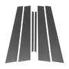 VekAuto 6 Pcs Front Rear Left Right Car Door Pillar Window Trim for Lexus is 2001-2005 Anti Scratch Sticker Pillar Posts Cover Black Carbon Fiber view 1
