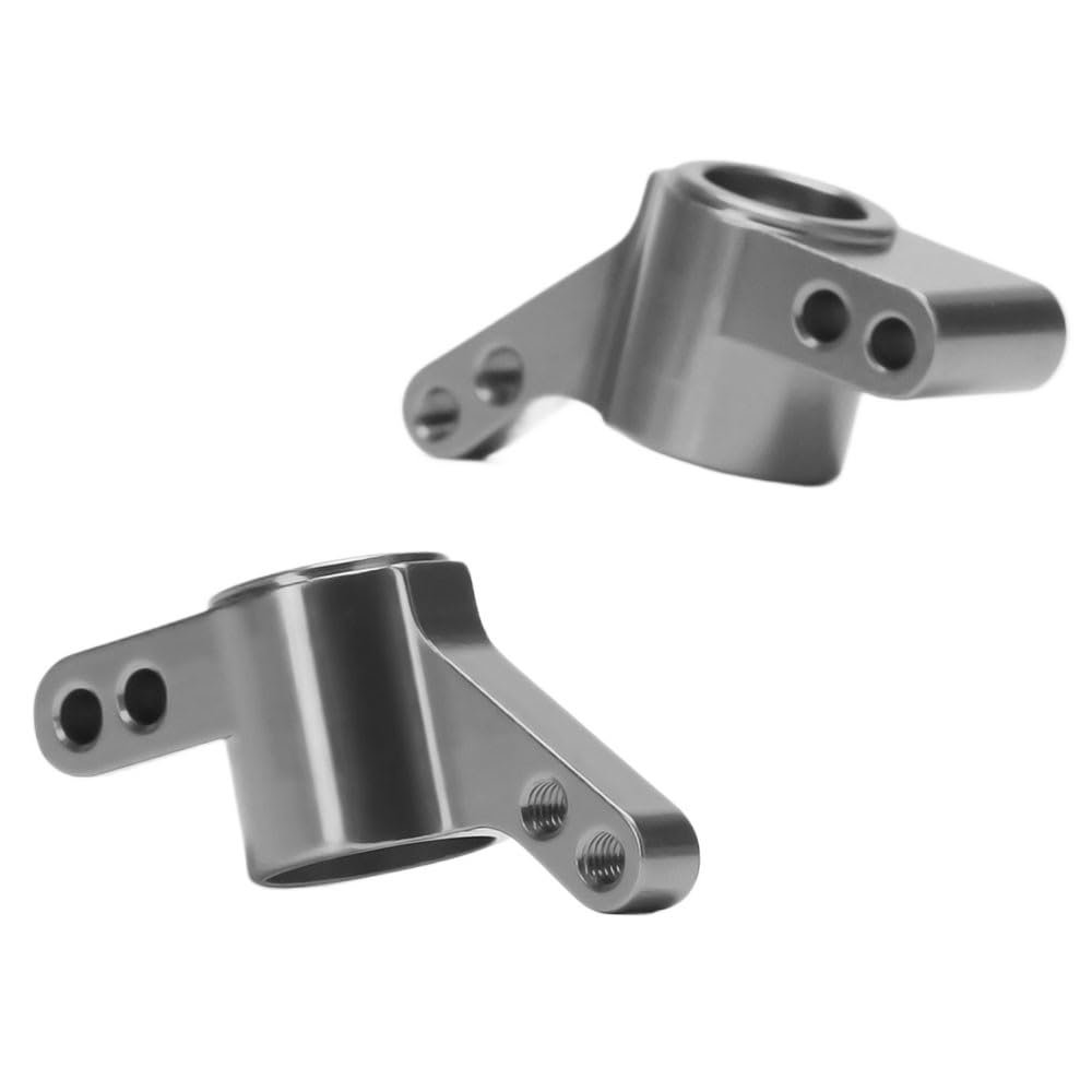 PWKSYTBJ Metal 101208 101209 Steering Front & Rear Hub Carrier Knuckle Set for RC 1/10 HPI WR8 3.0 Flux Ken Block Bullet ST MT(Rear Arm Gray)