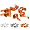PWKSYTBJ Metal 101208 101209 Steering Front & Rear Hub Carrier Knuckle Set for RC 1/10 HPI WR8 3.0 Flux Ken Block Bullet ST MT(Rear Arm Gray) view 2