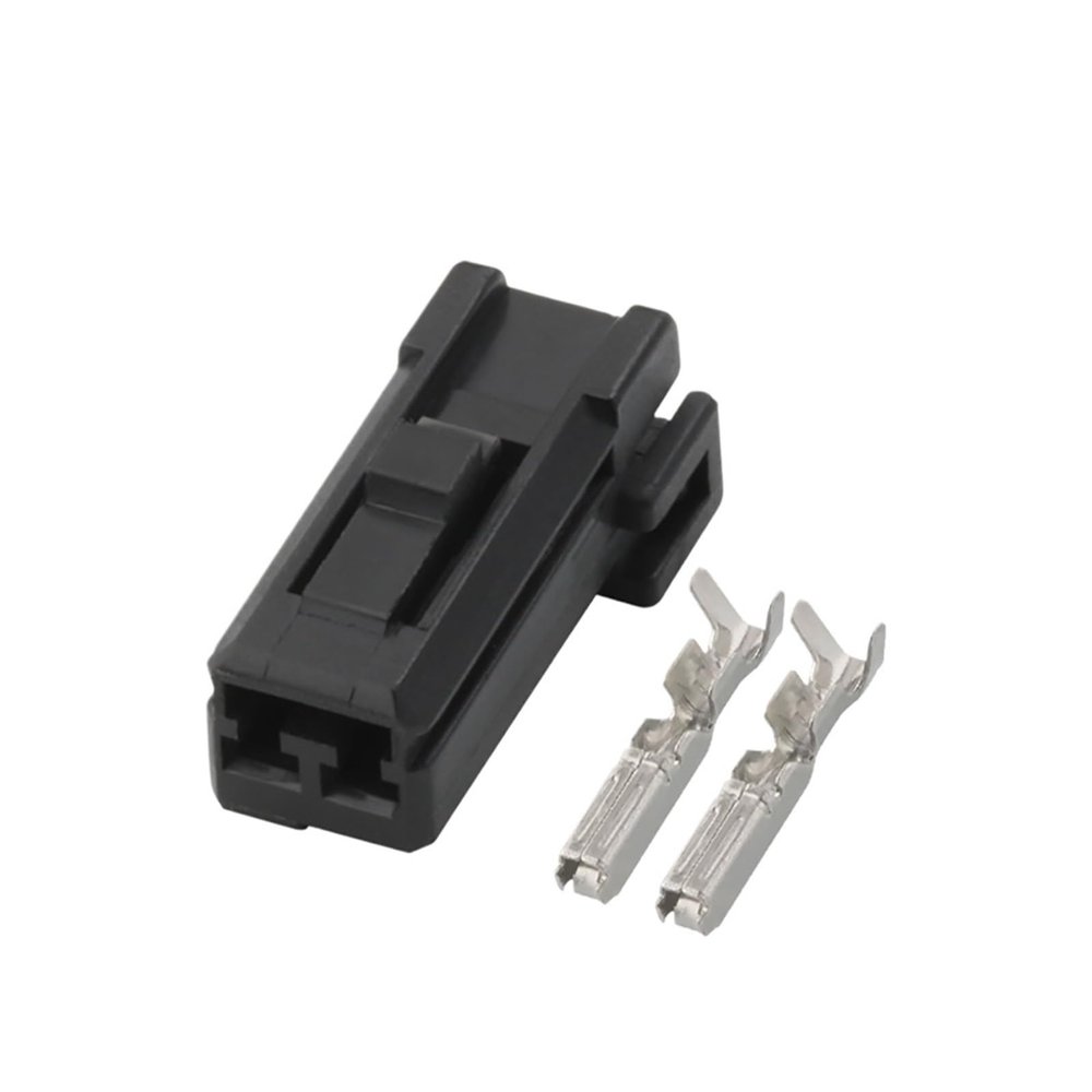BTYSEQ 10-100 Set 2 Pin Female Car Modification Socket Automotive Tweeter Plug Wiring Harness Electrical Connector(5Sets)