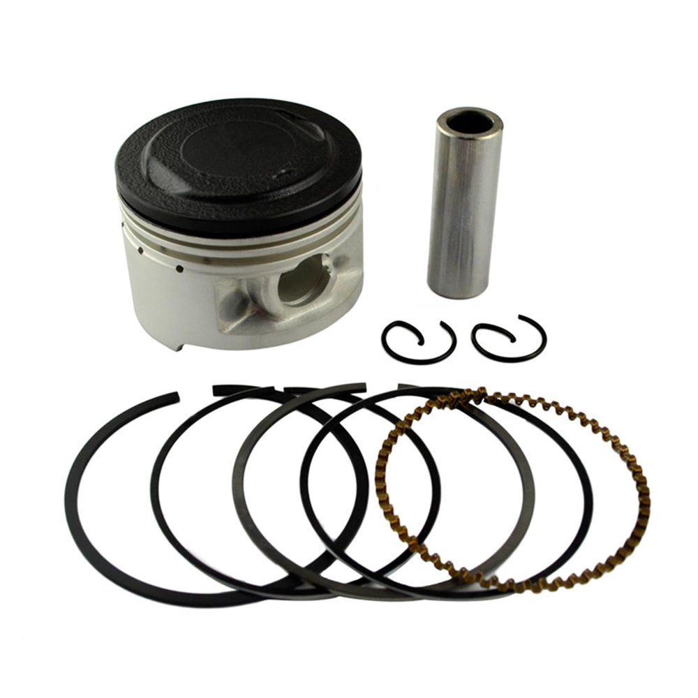 Road Passion 2UJ-11638-00-00 Engine Piston and Piston Rings Pin Clips Kit Replacement for Yamaha XV 250 XC 125 XV250 1988-2018 XC125 Cygnus 1990-1993 50M-11610-40-00 (Oversize+25 49.25mm; 1 Set)