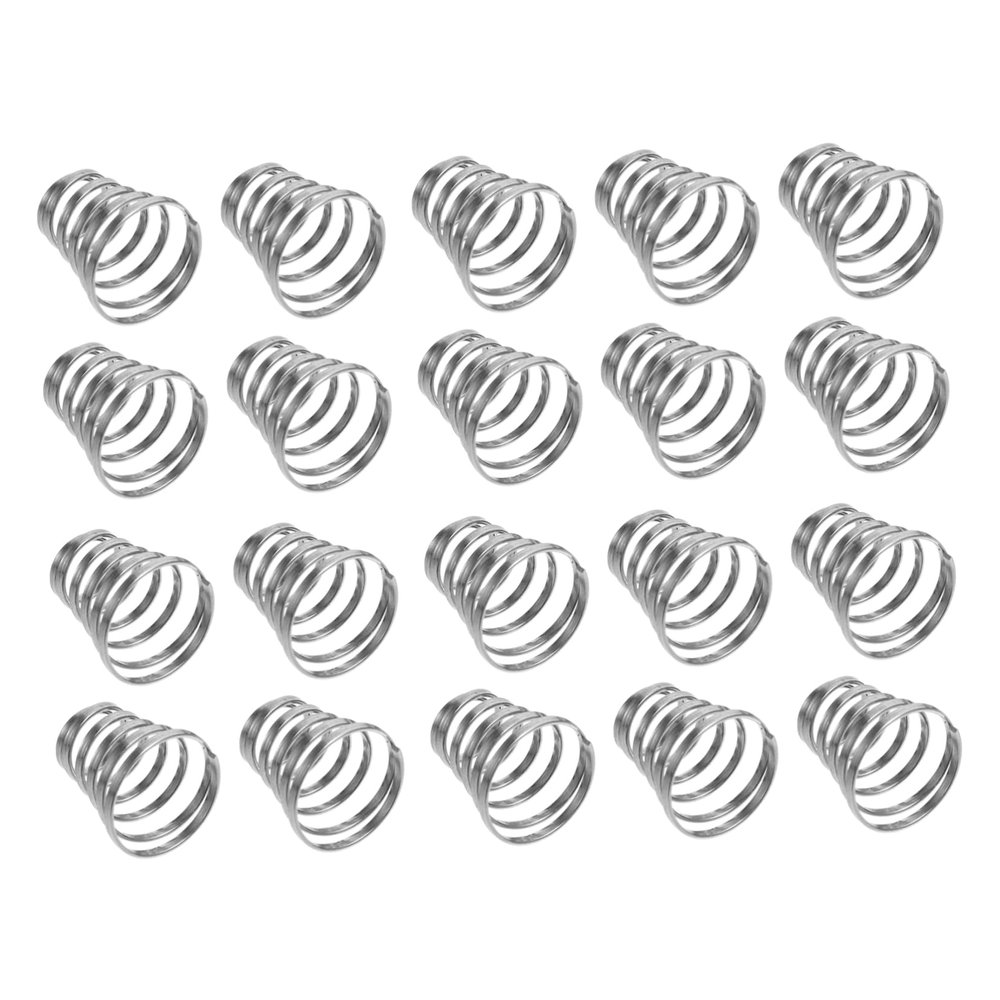 Alipis 20pcs Stainless Steel Bike Wheel Parts Quick Release Spring for MTB Hubs Replacement Skewer Springs