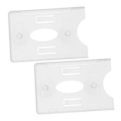 PRETYZOOM 2pcs Car Windshield Suction Cup Mount for Parking Pass Holder License Card Plastic Card Holder