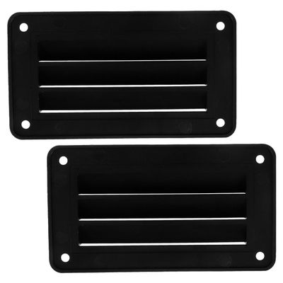 Zerodeko 2pcs Vent Cover Plastic Ventilation Grill for Boat Rv Trailer and Shipping Container Easy Install Exhaust Vent for Air Conditioner