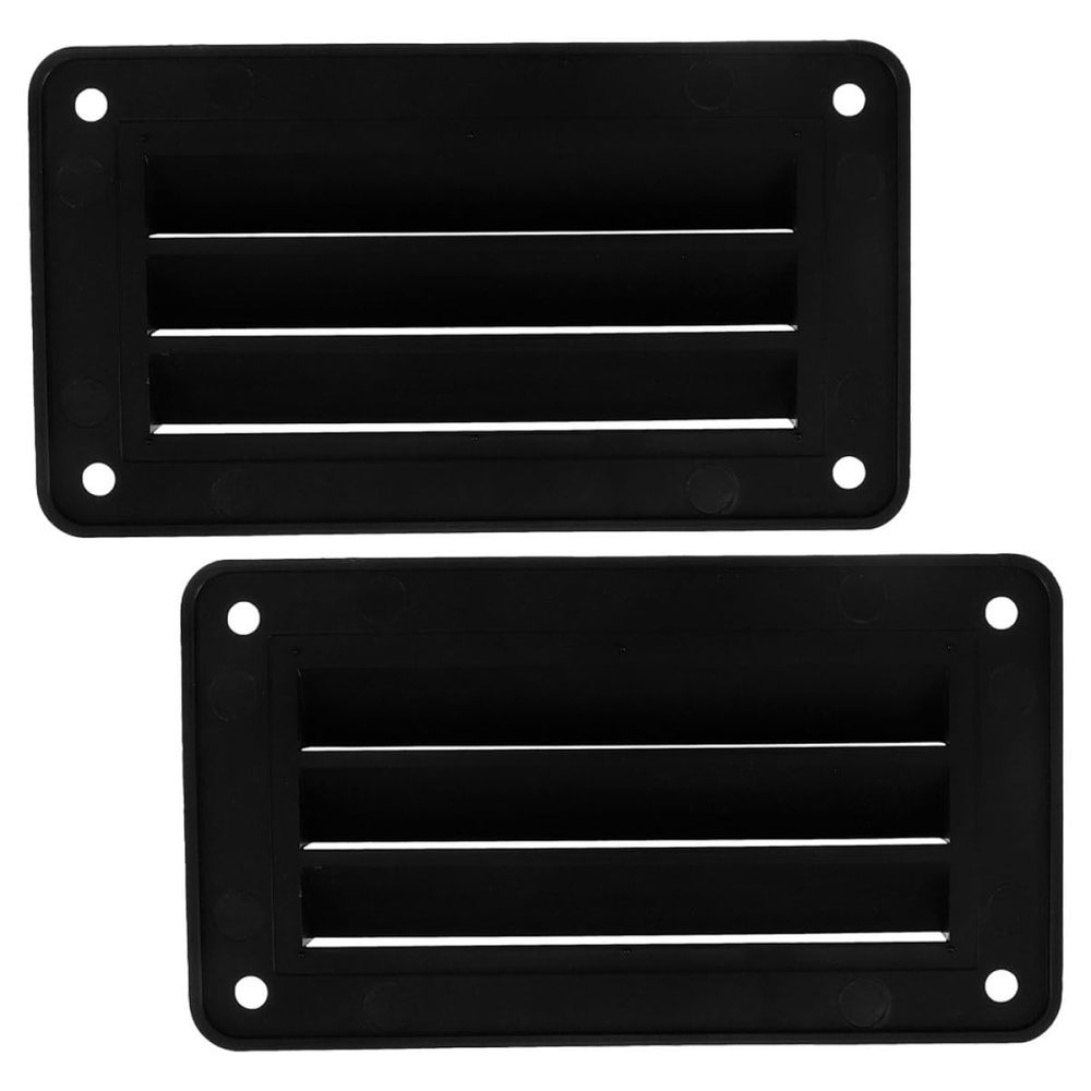 Zerodeko 2pcs Vent Cover Plastic Ventilation Grill for Boat Rv Trailer and Shipping Container Easy Install Exhaust Vent for Air Conditioner
