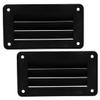 Zerodeko 2pcs Vent Cover Plastic Ventilation Grill for Boat Rv Trailer and Shipping Container Easy Install Exhaust Vent for Air Conditioner view 1