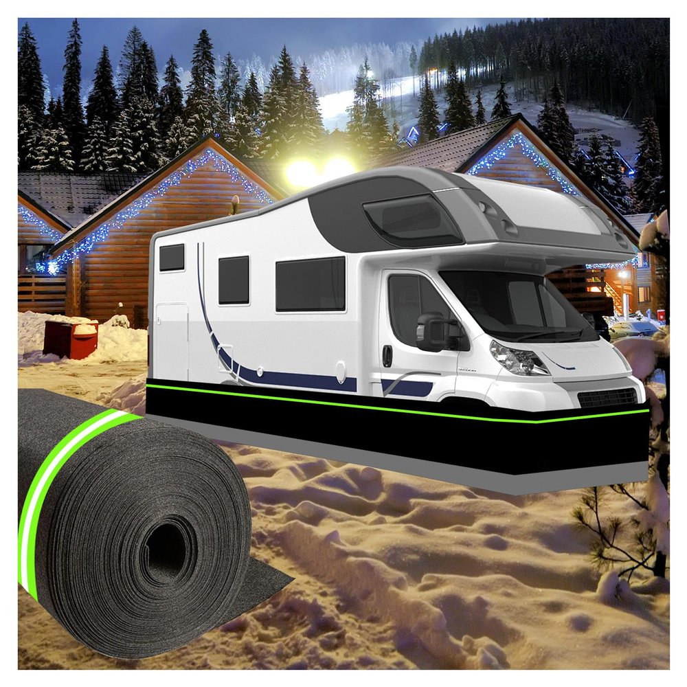 OWenGuang Easy Installation Skirting for Mobile Home Exterior 95cm Tall Camper Skirting Convenient Storage Rv Underbelly Material,32m/105ft