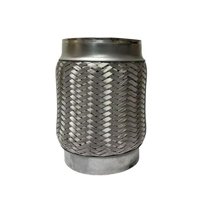 US SHIP 1.75" (44mm) ID x 6" (152mm) OL Exhaust Flex Pipe Stainless Steel Interlock Coupling