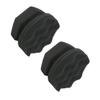 Unomor 2pcs Wave Pattern Car Tire Wax Sponge Tire Shine Applicator Car Wash Sponge view 1