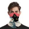 JTMVNKG Black And White CatFace Scarf Face Cover Scarf Custom Face Mask Headwear Bandana Warmer Balaclava Headband for Fishing, Hunting,Yard Work view 4