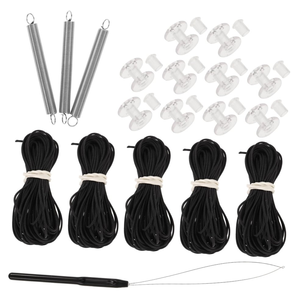 Cabilock 1set Rv Blind Repair Kit for Camper Easy Install Shade Maintenance for Day Night Pleated Blinds Damaged Cords and Improve Rv