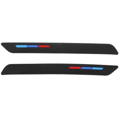 PRETYZOOM Electric Bike Anti-Collision Protection Strips Universal Vehicle Modified Stickers for Bumper and Door Edge 2-Piece Set for Motorcycle and Car