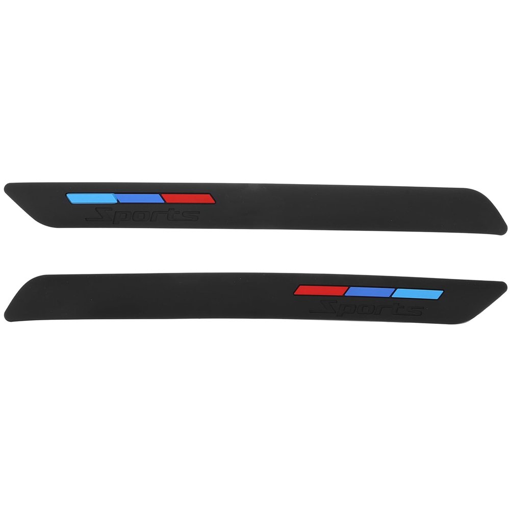 PRETYZOOM Electric Bike Anti-Collision Protection Strips Universal Vehicle Modified Stickers for Bumper and Door Edge 2-Piece Set for Motorcycle and Car