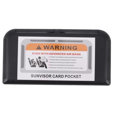 Cabilock Auto Sun Visor Organizer Car Storage Holder Business Card Clip Visor Accessory Car Interior Organizer Registration Insurance Pouch