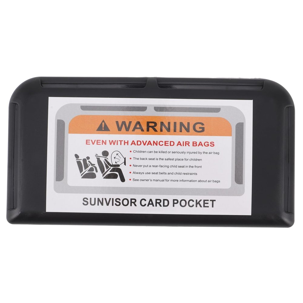 Cabilock Auto Sun Visor Organizer Car Storage Holder Business Card Clip Visor Accessory Car Interior Organizer Registration Insurance Pouch