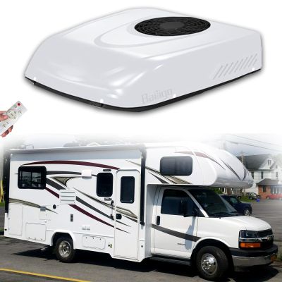 12V Quiet RV Air Conditioner 11000 BTU, RV Roof Top AC Unit 12 Volt DC Camper A/C Units, Fast Cooling Easy Install For Van, Truck, Travel Trailer, Fifth Wheel, Golf Vant, Motorhome