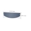 PRETYZOOM Rain Protection Film Anti-fog Uv Blocking Sun Visor Insert for Motorcycles view 2