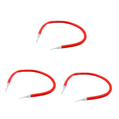 Cabilock 3pcs 16 Ground Wire Car Jumper Cables Booster Cable 100a Cable Red