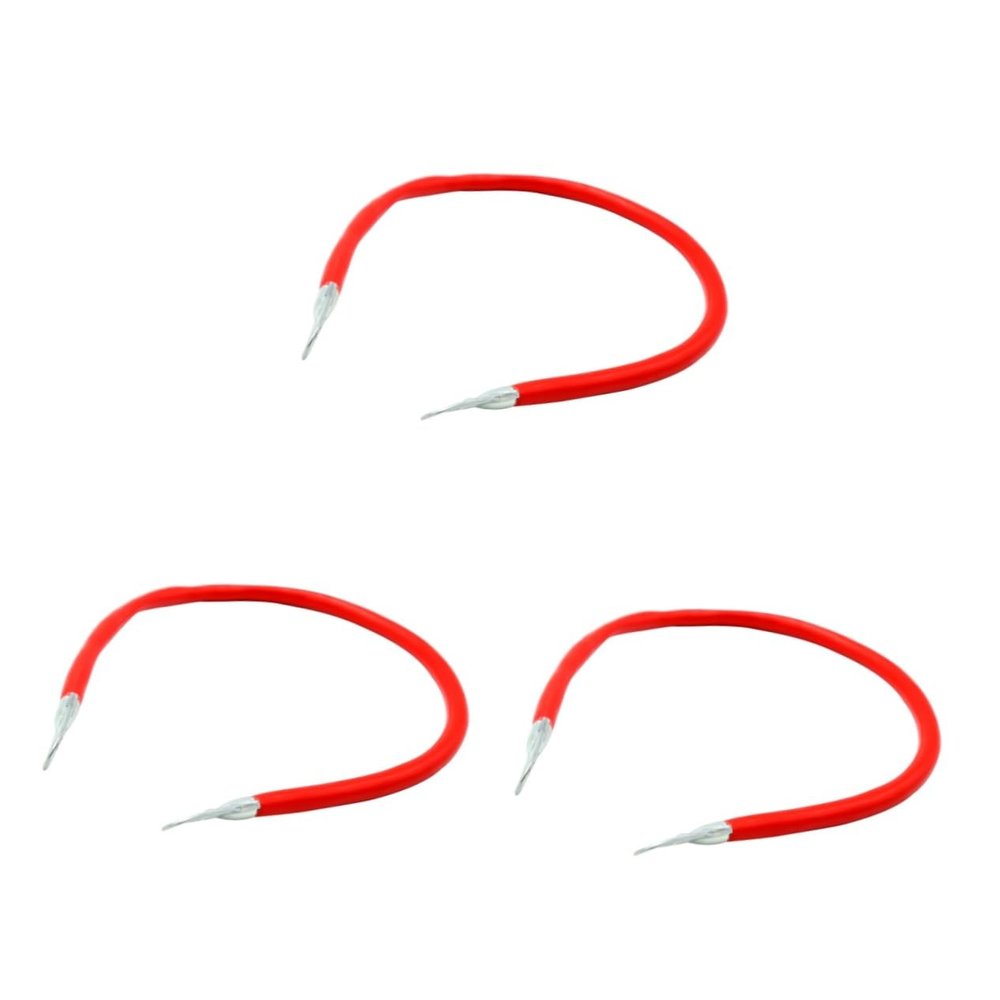 Cabilock 3pcs 16 Ground Wire Car Jumper Cables Booster Cable 100a Cable Red