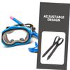 Abaodam 3pcs Adjustable Silicone Goggle Straps Flexible Head Bands for Swim Goggles Replacement Accessories for Comfortable Fit and Enhanced Performance view 4