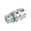 AugustknowU High Pressure AC Valve, Air Conditioning Service Port Charging Port Seal Side R-134a Port Adapter With Replaceable Valve Cores view 1