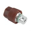 AugustknowU High Pressure AC Valve, Air Conditioning Service Port Charging Port Seal Side R-134a Port Adapter With Replaceable Valve Cores view 2