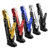 Motorcycle Kickstand Adjustable Foot Side Support Parking Kickstand for Electric Motorbike Parking Foot Side Support Stand (Gold) view 2