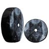 Foruidea Black Wolf Blue Eyes Looking Spare Tire Cover with Backup Camera Hole Wheel Tire Cover Fit Trailer, RV, SUV and Many Vehicle 14inch view 3