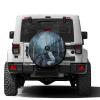 Foruidea Mystical Fox Spare Tire Cover with Backup Camera Hole Wheel Tire Cover Fit Trailer, RV, SUV and Many Vehicle 15inch view 1