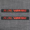 2Pcs 5.3L Vortec Hood Emblems Engine Badge Side Door Decal Compatible with 1500 2500hd Silverado Z71 Sierra (Red) view 1