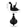 SWOOMEY Car Fan Mount Suction Cup Bracket Adjustable Windshield Holder for Easy Installation Space-Saving Design Compatible Various Vehicles for Dashboard Use view 2