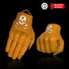 Keebik Goatskin Leather Motorcycle Motorbike Powersports Racing Gloves Reflective Skull Touchscreen for Men and Women Model (HEE6, Small) view 4