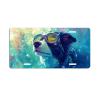 NGZ Spring Summer Border Collie License Plate, Funny Animal Diving Painting Aluminum License Plate Suitable for Spring, Summer, Car, RVs, Bars, Fences, garages, etc. 12x6 Inch view 1