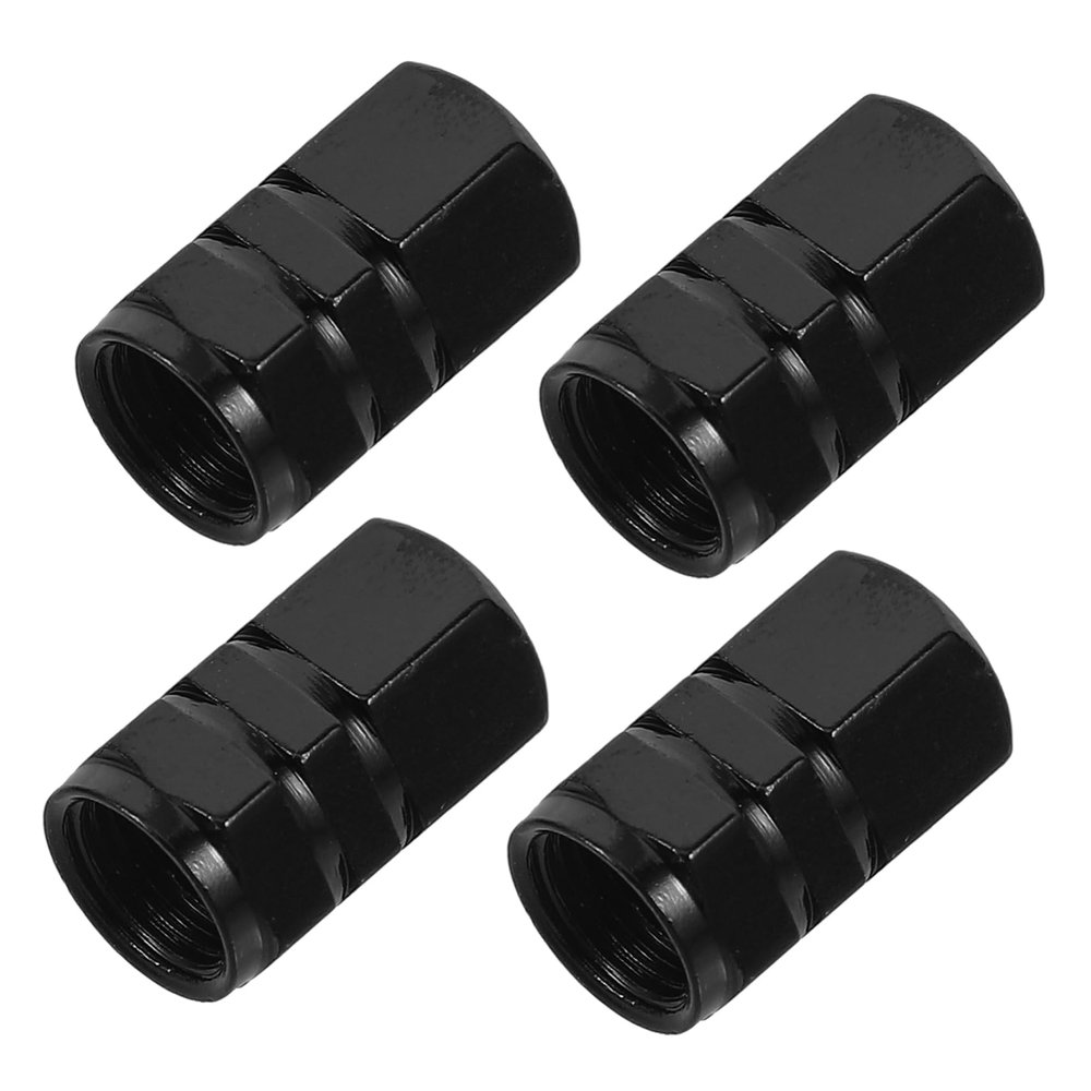 Alipis 4pcs Aluminum Alloy Tire Valve Caps Valve Covers for Cars Motorbikes and Prevent Leakage Dirt Ingress and Leopard Print Design