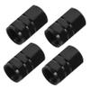 Alipis 4pcs Aluminum Alloy Tire Valve Caps Valve Covers for Cars Motorbikes and Prevent Leakage Dirt Ingress and Leopard Print Design view 1